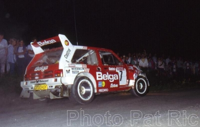 Marc Duez - Willy Lux
22º Ypres 24 Horas Rally 1986. MG Metro 6R4 (C730 HOF). Clasificado 3º.

Del 27 al 29 de Junio, Ypres, Bélgica.
Superficie: asfalto.

El Rally estaba dividido en 2 etapas y 411.41 km cronometrados divididos en 37 tramos especiales.

Tomaron la salida 155 equipos, finalizaron 70.@
Palabras clave: ;MG,Metro;Ypres;1986;Grupo_B