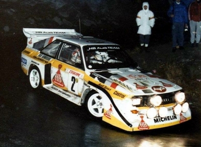 Walter Röhrl - Christian Geistdörfer
54º Rallye Automobile de Monte-Carlo 1986. Audi Sport Quattro S1 E2 (IN-NL 23). Clasificado 4º.

Del 18 al 24 de Enero, Monte-Carlo.
Superficie: asfalto - nieve.

El Rally tenía un total de 3984.00 km de los que 881.20 km divididos en 36 tramos eran especiales.

Tomaron la salida 156 equipos, finalizaron 65.@
Palabras clave: Audi;Grupo_B;Quattro;Walter_Röhrl;Montecarlo;1986
