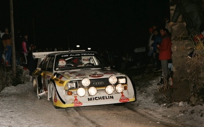 Walter Röhrl - Christian Geistdörfer
54º Rallye Automobile de Monte-Carlo 1986. Audi Sport Quattro S1 E2 (IN-NL 23). Clasificado 4º.

Del 18 al 24 de Enero, Monte-Carlo.
Superficie: asfalto - nieve.

El Rally tenía un total de 3984.00 km de los que 881.20 km divididos en 36 tramos eran especiales.

Tomaron la salida 156 equipos, finalizaron 65.@
Palabras clave: Walter_Röhrl;Audi;Quattro;Sport;Montecarlo;Nieve;S1;1986;grupo_B