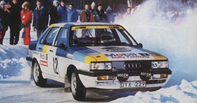 Mikael Ericsson - Reinhard Michel
36º Internacional Suecia Rally 1986. Audi 90 Quattro (DYX 229). Clasificado 4º.

Del 14 al 16 de Febrero, Karlstad, Suecia.
Superficie: nieve - hielo.

El Rally tenia un total de 1670.00 km de los que 556.79 km divididos en 30 tramos eran especiales.

Tomaron la salida 107 equipos, finalizaron 62.@
Palabras clave: ;Mazda;Suecia;Nieve;Audi;Quattro;1986