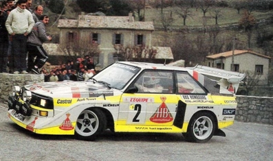 Walter Röhrl - Christian Geistdörfer
54º Rallye Automobile de Monte-Carlo 1986. Audi Sport Quattro S1 E2 (IN-NL 23). Clasificado 4º.

Del 18 al 24 de Enero, Monte-Carlo.
Superficie: asfalto - nieve.

El Rally tenía un total de 3984.00 km de los que 881.20 km divididos en 36 tramos eran especiales.

Tomaron la salida 156 equipos, finalizaron 65.@
Palabras clave: Audi;Quattro;Walter_Röhrl;Grupo_B;Quattro;Sport;1986