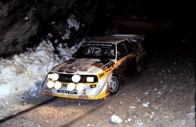 Walter Röhrl - Christian Geistdörfer
54º Rallye Automobile de Monte-Carlo 1986. Audi Sport Quattro S1 E2 (IN-NL 23). Clasificado 4º.

Del 18 al 24 de Enero, Monte-Carlo.
Superficie: asfalto - nieve.

El Rally tenía un total de 3984.00 km de los que 881.20 km divididos en 36 tramos eran especiales.

Tomaron la salida 156 equipos, finalizaron 65.@
Palabras clave: Walter_Röhrl;Grupo_B;Audi;Quattro;Sport;S1;E2;Grupo_B;Montecarlo;1986;nieve