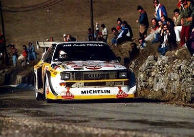 Walter Röhrl - Christian Geistdörfer
54º Rallye Automobile de Monte-Carlo 1986. Audi Sport Quattro S1 E2 (IN-NL 23). Clasificado 4º.

Del 18 al 24 de Enero, Monte-Carlo.
Superficie: asfalto - nieve.

El Rally tenía un total de 3984.00 km de los que 881.20 km divididos en 36 tramos eran especiales.

Tomaron la salida 156 equipos, finalizaron 65.@
Palabras clave: Walter_Röhrl;Audi;Quattro;Sport;Montecarlo;Nieve;S1;1986;grupo_B