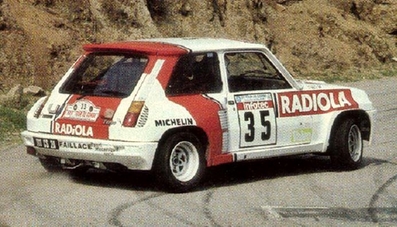 Jean-Claude Torre - Patrick de la Foata
30º Rally Tour de Corse - Rallye de France 1986. Renault 5 Turbo (111 CS 2A). Clasificado 5º.

Del 1 al 3 de Mayo, Ajaccio, Córcega, Francia.
Superficie: asfalto.

El Rally tenia un total de 1551.00 km de los que 1122.34 km divididos en 30 tramos eran especiales. (4 de ellos fueron cancelados. SS12 Figarella - Cardo de 15.75 Km, SS18 Corte - Taverna de 26.84 Km, SS19 Moltifao - Speloncato de 38.16 Km y SS20 Corbara - Calenzana de 23.69 Km. Los 3 últimos por el fatal accidente de Henri y Sergio).
Tomaron la salida 122 equipos, finalizaron 31.

En esta edición habí­an 5 tramos de 50 o mas Km cronometrados, SS7 Cozzano - Col de la Serra de 50.84, SS8 Muracciole - Abbazia de 50.00, SS10 Pont d'Altiani - Pont St Laurent de 56.01, SS14 Prunelli - San Pancrazio de 55.67 y SS17 Campe Militaire - Corte de 58.14. Uno de mas de 70 km, SS23 Saint Roch - Suaricchio de 78.19, y otro, el último, SS30 Liamone - Suaricchio de 83.16 Km.

Aquí dejo los kilómetros de cada uno de los 30 tramos del Rally:

1ª ETAPA (01-Mayo-1986)
SS1 Verghia - Pont de la Masina de 38.09 km
SS2 Sainte Marie Sicche - Moca 1 de 23.96 km
SS3 Petreto - Aullene 1 de 20.03 km
SS4 Zerubia - Santa Giulia de 30.60 km
SS5 Sartene - Zonza de 44.23 km
SS6 Aullene - Zicavo de 25.59 km
SS7 Cozzano - Col de la Serra de 50.84 km
SS8 Muracciole - Abbazia de 50.00 km
SS9 Campo al Quarcio - Ponte de Noceta de 33.77 km
SS10 Pont d'Altiani - Pont St Laurent de 56.01 km
SS11 Ponte Rosso - Borgo de 42.29 km

TOTAL ETAPA 415.41 km

2ª ETAPA (02 Mayo-1986)
SS12 Figarella - Cardo (cancelado) de 15.75 km
SS13 Saint Florent - Col de San Stefano de 26.81 km
SS14 Prunelli - San Pancrazio de 55.67 km
SS15 Folelli - Santa Lucia di Moriani de 18.49 km
SS16 Moriani Plage - Orsoni de 20.10 km
SS17 Campe Militaire Corte de 58.14 km
SS18 Corte - Taverna (cancelado) de 26.84 km
SS19 Moltifao - Speloncato (cancelado) de 38.16 km
SS20 Corbara - Calenzana (cancelado) de 23.69 km

TOTAL ETAPA 283.65 km

3ª ETAPA (03-Mayo-1986)
SS21 Norte Dame de la Serra - Pont du Fango de 28.77 km
SS22 Fango - Ota de 48.59 km
SS23 Saint Roch - Suaricchio de 78.19 km
SS24 Tavera - Pont de Mezzana de 30.57 km
SS25 Sainte Marie Sicche - Moca 2 de 23.96 km
SS26 Petreto - Aullene 2 de 20.03 km
SS27 Sorbollano - Santa Giulia de 35.59 km
SS28 Calvese - Agosta Plage de 38.69 km
SS29 Plaine de Peri - Capiglioli de 35.73 km
SS30 Liamone - Suaricchio 83.16 km

TOTAL ETAPA 423.28 km.
SUMANDO LAS TRES ETAPAS, ESTAMOS HABLANDO DE 1122.34 KM CRONOMETRADOS... UNA SALVAJADA...
@
Palabras clave: Renault;Turbo;Grupo_B;Corcega;1986;Corse