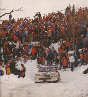 Juha Kankkunen - Juha Piironen
54º Rallye Automobile de Monte-Carlo 1986. Peugeot 205 Turbo 16 E2 (25 FGV 75). Clasificado 5º.

Del 18 al 24 de Enero, Monte-Carlo.
Superficie: asfalto - nieve.

El Rally tenía un total de 3984.00 km de los que 881.20 km divididos en 36 tramos eran especiales.

Tomaron la salida 156 equipos, finalizaron 65.@
Palabras clave: ;Peugeot;Turbo;Grupo_B;Montecarlo;1986