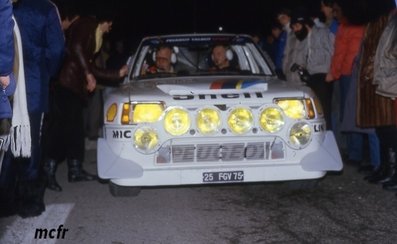 Juha Kankkunen - Juha Piironen
54º Rally de Monte-Carlo 1986. Peugeot 205 Turbo 16 E2. Clasificado 5º.@
Palabras clave: Peugeot;Grupo_B;Montecarlo;1986