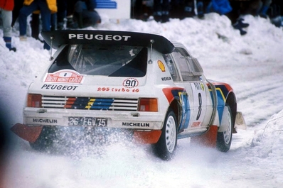 Bruno Saby - Jean-François Fauchille
54º Rallye Automobile de Monte-Carlo 1986. Peugeot 205 Turbo 16 E2 (26 FGV 75). Clasificado 6º.

Del 18 al 24 de Enero, Monte-Carlo.
Superficie: asfalto - nieve.

El Rally tenía un total de 3984.00 km de los que 881.20 km divididos en 36 tramos eran especiales.

Tomaron la salida 156 equipos, finalizaron 65.@
Palabras clave: ;Peugeot;Turbo;Montecarlo;1986;nieve