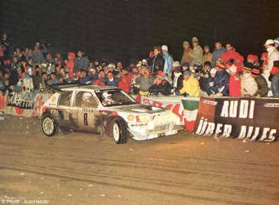 Bruno Saby - Jean-François Fauchille
54º Rallye Automobile de Monte-Carlo 1986. Peugeot 205 Turbo 16 E2 (26 FGV 75). Clasificado 6º.

Del 18 al 24 de Enero, Monte-Carlo.
Superficie: asfalto - nieve.

El Rally tenía un total de 3984.00 km de los que 881.20 km divididos en 36 tramos eran especiales.

Tomaron la salida 156 equipos, finalizaron 65.@
Palabras clave: ;Peugeot;Turbo;Montecarlo;1986;nieve
