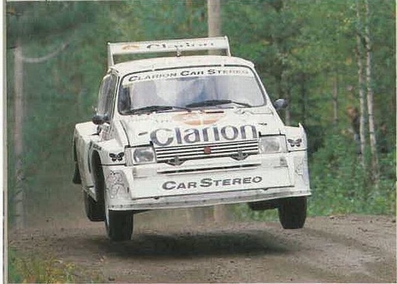 Per Eklund - Dave Whittock
36º Rally 1000 Lagos 1986. MG Metro 6R4 (C805 FFC). Clasificado 7º.

Del 5 al 7 de Septiembre, Jyväskylä, Finlandia.
Superficie: tierra.

El Rally tenia un total de 1344.89 km de los que 389.97 km divididos en 48 tramos eran especiales, (una de ellas fue cancelada SS8 Savo de 8.11 Km).

Se inscribieron 169 equipos, tomaron la salida 164, finalizaron 81.@
Palabras clave: ;MG;Metro;Finlandia;Grupo_B;1986;