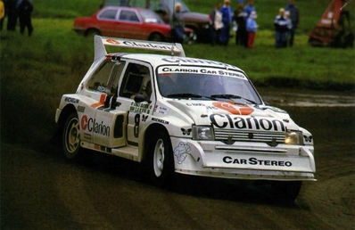 Per Eklund - Dave Whittock
36º Rally 1000 Lagos 1986. MG Metro 6R4 (C805 FFC). Clasificado 7º.

Del 5 al 7 de Septiembre, Jyväskylä, Finlandia.
Superficie: tierra.

El Rally tenia un total de 1344.89 km de los que 389.97 km divididos en 48 tramos eran especiales, (una de ellas fue cancelada SS8 Savo de 8.11 Km).

Se inscribieron 169 equipos, tomaron la salida 164, finalizaron 81.
Palabras clave: ;MG;Metro;Grupo_B;Finlandia;1986