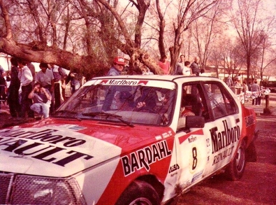 Ernesto María Soto - Martin Christie
6º Marlboro Rally Argentina 1986. Renault 18 GTX (X503274). Clasificado 9º.

Del 6 al 9 de Agosto, Buenos Aires - Cordoba, Argentina.
Superficie: tierra.

El Rally tenia un total de 2072.00 km de los que 624.35 km divididos en 27 tramos eran especiales, (una de ellas fue cancelada SS19 Tanti - Cuchilla Nevada de 30.59 km).

Tomaron la salida 150 equipos, finalizaron 50.
Palabras clave: Renault;GTX;Argentina;1986