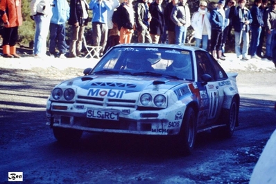Manfred Hero - Ludwig Grun
54º Rallye Automobile de Monte-Carlo 1986. Opel Manta 400 (SLS-RC 1). Clasificado 11º.

Del 18 al 24 de Enero, Monte-Carlo.
Superficie: asfalto - nieve.

El Rally tenía un total de 3984.00 km de los que 881.20 km divididos en 36 tramos eran especiales.

Tomaron la salida 156 equipos, finalizaron 65.@
Palabras clave: ;Opel;Manta;Grupo_B;Montecarlo;1986