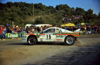 Patrick Léveque - Freddy Delorme 
29º Criterium des Cévennes 1986. Lancia Rally 037 (TO 30684D). Clasificado 14º.

Del 8 al 9 de Noviembre, Montpellier, Francia.
Superficie: asfalto con un total de 277.90 km divididos en 17 tramos cronometrados.
(Uno de ellos fue cancelado SS4 Le Vigan - St-Bresson de 14.30 km)

Tomaron la salida 198 equipos, finalizaron 87.@
Palabras clave: Lancia;Rally;Grupo_B;Criterium_Cevennes;1986