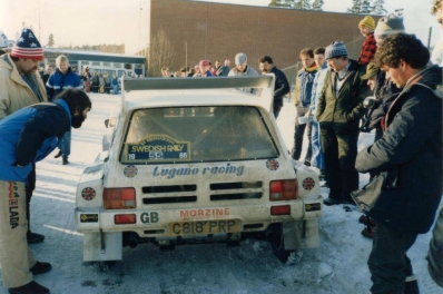 Jean-Luc Thevenaud - Alex Pistoletti
36º Internacional Suecia Rally 1986. MG Metro 6R4 (C818 PRP). Clasificado 16º.

Del 14 al 16 de Febrero, Karlstad, Suecia.
Superficie: nieve - hielo.

El Rally tenia un total de 1670.00 km de los que 556.79 km divididos en 30 tramos eran especiales.

Tomaron la salida 107 equipos, finalizaron 62.
Palabras clave: MG;Metro;Suecia;Grupo_B;1986