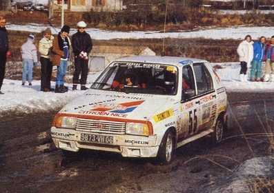 Alain Auvray - J.Fontaine
54º Rallye Automobile de Monte-Carlo 1986. Citröen Visa 1000 Pistes (9873 VH 06). Clasificado 23º.

Del 18 al 24 de Enero, Monte-Carlo.
Superficie: asfalto - nieve.

El Rally tenía un total de 3984.00 km de los que 881.20 km divididos en 36 tramos eran especiales.

Tomaron la salida 156 equipos, finalizaron 65.@
Palabras clave: ;Citroen;Visa;Montecarlo;1986;Grupo_B