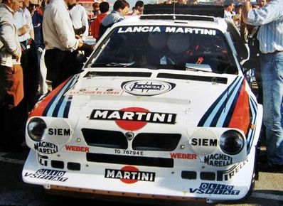 Markku Alén - Ilkka Kivimäki
30º Tour de Corse - Rallye de France 1986. Lancia Delta S4 (TO 76794E).

Todo el Equipo Martini Lancia abandona el Rallye a causa del fatal accidente de Henri Toivonen junto a su copiloto Sergio Cresto el 02-Mayo-1986. D.E.P / R.I.P.

Del 1 al 3 de Mayo, Ajaccio, Córcega, Francia.
Superficie: asfalto.
El Rally tenia un total de 1551.00 km de los que 1122.34 km divididos en 30 tramos eran especiales. (4 de ellos fueron cancelados. SS12 Figarella - Cardo de 15.75 Km, SS18 Corte - Taverna de 26.84 Km, SS19 Moltifao - Speloncato de 38.16 Km y SS20 Corbara - Calenzana de 23.69 Km. Los 3 últimos por el fatal accidente de Henri y Sergio).
Tomaron la salida 122 equipos, finalizaron 31.

En esta edición habí­an 5 tramos de 50 o mas Km cronometrados, SS7 Cozzano - Col de la Serra de 50.84, SS8 Muracciole - Abbazia de 50.00, SS10 Pont d'Altiani - Pont St Laurent de 56.01, SS14 Prunelli - San Pancrazio de 55.67 y SS17 Campe Militaire - Corte de 58.14. Uno de mas de 70 km, SS23 Saint Roch - Suaricchio de 78.19, y otro, el último, SS30 Liamone - Suaricchio de 83.16 Km.

Aquí dejo los kilómetros de cada uno de los 30 tramos del Rally:

1ª ETAPA (01-Mayo-1986)
SS1 Verghia - Pont de la Masina de 38.09 km
SS2 Sainte Marie Sicche - Moca 1 de 23.96 km
SS3 Petreto - Aullene 1 de 20.03 km
SS4 Zerubia - Santa Giulia de 30.60 km
SS5 Sartene - Zonza de 44.23 km
SS6 Aullene - Zicavo de 25.59 km
SS7 Cozzano - Col de la Serra de 50.84 km
SS8 Muracciole - Abbazia de 50.00 km
SS9 Campo al Quarcio - Ponte de Noceta de 33.77 km
SS10 Pont d'Altiani - Pont St Laurent de 56.01 km
SS11 Ponte Rosso - Borgo de 42.29 km

TOTAL ETAPA 415.41 km

2ª ETAPA (02 Mayo-1986)
SS12 Figarella - Cardo (cancelado) de 15.75 km
SS13 Saint Florent - Col de San Stefano de 26.81 km
SS14 Prunelli - San Pancrazio de 55.67 km
SS15 Folelli - Santa Lucia di Moriani de 18.49 km
SS16 Moriani Plage - Orsoni de 20.10 km
SS17 Campe Militaire Corte de 58.14 km
SS18 Corte - Taverna (cancelado) de 26.84 km
SS19 Moltifao - Speloncato (cancelado) de 38.16 km
SS20 Corbara - Calenzana (cancelado) de 23.69 km

TOTAL ETAPA 283.65 km

3ª ETAPA (03-Mayo-1986)
SS21 Norte Dame de la Serra - Pont du Fango de 28.77 km
SS22 Fango - Ota de 48.59 km
SS23 Saint Roch - Suaricchio de 78.19 km
SS24 Tavera - Pont de Mezzana de 30.57 km
SS25 Sainte Marie Sicche - Moca 2 de 23.96 km
SS26 Petreto - Aullene 2 de 20.03 km
SS27 Sorbollano - Santa Giulia de 35.59 km
SS28 Calvese - Agosta Plage de 38.69 km
SS29 Plaine de Peri - Capiglioli de 35.73 km
SS30 Liamone - Suaricchio 83.16 km

TOTAL ETAPA 423.28 km@
Palabras clave: Markku_Alen;Lancia;Delta;Grupo_B;Corcega;1986;Corse