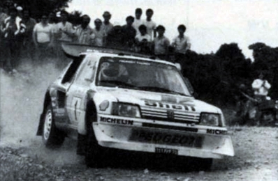 Timo Salonen - Seppo Harjanne
33º Acropolis Rally 1986. Peugeot 205 Turbo 16 E2 (311 FPF 75). Abandonó por la suspensión del coche en SS30 Arhani de 8.56 Km.

Del 2 al 4 de Junio, Atenas, Grecia.
Superficie: tierra.

El Rally tení­a un total de 1890.00 km de los que 572.13 km divididos en 46 tramos eran especiales (8 de ellas fueron cancelados SS8, SS9, SS10, SS14, SS16, SS21, SS36 y SS45)

Tomaron la salida 101 equipos, finalizaron 34.@
Palabras clave: Timo_Salonen;Peugeot;Turbo;Grupo_B;Grecia;Acropolis;1986