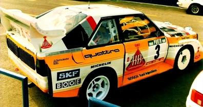 Walter Röhrl - Christian Geistdörfer
20º Rallye de Portugal - Vinho do Porto 1986. Audi Quattro Sport S1 E2 (IN-NR 43).

Todos los equipos 