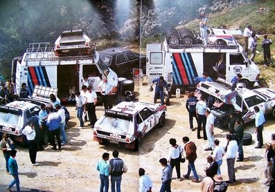 Asistencia del Equipo Martini Lancia en el 30º Tour de Corse - Rallye de France 1986
01- 05-1986

En los Lancia Delta S4 de de Henri Toivonen, Miki Biasion y Markku Alén.

El Equipo Martini Lancia al completo abandona el Rallye debido al accidente mortal que sufrieron Henri Toivonen - Sergio Cresto con su Lancia Delta S4, (D.E.P. / R.I.P).

Del 1 al 3 de Mayo, Ajaccio, Córcega, Francia.
Superficie: asfalto.
El Rally tenia un total de 1551.00 km de los que 1122.34 km divididos en 30 tramos eran especiales. (4 de ellos fueron cancelados. SS12 Figarella - Cardo de 15.75 Km, SS18 Corte - Taverna de 26.84 Km, SS19 Moltifao - Speloncato de 38.16 Km y SS20 Corbara - Calenzana de 23.69 Km. Los 3 últimos por el fatal accidente de Henri y Sergio).
Tomaron la salida 122 equipos, finalizaron 31.

En esta edición habí­an 5 tramos de 50 o mas Km cronometrados, SS7 Cozzano - Col de la Serra de 50.84, SS8 Muracciole - Abbazia de 50.00, SS10 Pont d'Altiani - Pont St Laurent de 56.01, SS14 Prunelli - San Pancrazio de 55.67 y SS17 Campe Militaire - Corte de 58.14. Uno de mas de 70 km, SS23 Saint Roch - Suaricchio de 78.19, y otro, el último, SS30 Liamone - Suaricchio de 83.16 Km.

Aquí dejo los kilómetros de cada uno de los 30 tramos del Rally:

1ª ETAPA (01-Mayo-1986)
SS1 Verghia - Pont de la Masina de 38.09 km
SS2 Sainte Marie Sicche - Moca 1 de 23.96 km
SS3 Petreto - Aullene 1 de 20.03 km
SS4 Zerubia - Santa Giulia de 30.60 km
SS5 Sartene - Zonza de 44.23 km
SS6 Aullene - Zicavo de 25.59 km
SS7 Cozzano - Col de la Serra de 50.84 km
SS8 Muracciole - Abbazia de 50.00 km
SS9 Campo al Quarcio - Ponte de Noceta de 33.77 km
SS10 Pont d'Altiani - Pont St Laurent de 56.01 km
SS11 Ponte Rosso - Borgo de 42.29 km

TOTAL ETAPA 415.41 km

2ª ETAPA (02 Mayo-1986)
SS12 Figarella - Cardo (cancelado) de 15.75 km
SS13 Saint Florent - Col de San Stefano de 26.81 km
SS14 Prunelli - San Pancrazio de 55.67 km
SS15 Folelli - Santa Lucia di Moriani de 18.49 km
SS16 Moriani Plage - Orsoni de 20.10 km
SS17 Campe Militaire Corte de 58.14 km
SS18 Corte - Taverna (cancelado) de 26.84 km
SS19 Moltifao - Speloncato (cancelado) de 38.16 km
SS20 Corbara - Calenzana (cancelado) de 23.69 km

TOTAL ETAPA 283.65 km

3ª ETAPA (03-Mayo-1986)
SS21 Norte Dame de la Serra - Pont du Fango de 28.77 km
SS22 Fango - Ota de 48.59 km
SS23 Saint Roch - Suaricchio de 78.19 km
SS24 Tavera - Pont de Mezzana de 30.57 km
SS25 Sainte Marie Sicche - Moca 2 de 23.96 km
SS26 Petreto - Aullene 2 de 20.03 km
SS27 Sorbollano - Santa Giulia de 35.59 km
SS28 Calvese - Agosta Plage de 38.69 km
SS29 Plaine de Peri - Capiglioli de 35.73 km
SS30 Liamone - Suaricchio 83.16 km

TOTAL ETAPA 423.28 km.
SUMANDO LAS TRES ETAPAS, ESTAMOS HABLANDO DE 1122.34 KM CRONOMETRADOS... UNA SALVAJADA...
@

Palabras clave: Henri_Toivonen;Sergio_Cresto;Lancia;Delta;Grupo_B;Corcega;1986;Corse;Asistencias