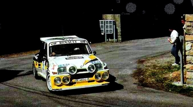 Carlos Sainz Cenamor - Antonio Boto
7º Rallye des Garrigues - Languedoc-Roussillon 1986. Renault 5 Maxiturbo (VA-4650-MA). Abandonó por el embrague en SS16 Saint-Bresson 2 de 34.20 Km.

Del 3 al 6 de Abril, Nimes, Francia
Superficie: asfalto

El Rally tenía un total de 501.90 km cronometrados divididos en 20 tramos especiales.

Tomaron la salida 102 equipos, finalizaron 44.@
Palabras clave: ;Renault;Maxiturbo;Grupo_B;Garrigues;1986