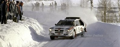 Henri Toivonen - Sergio Cresto
36º Internacional Suecia Rally 1986. Lancia Delta S4 (A6 37614). Abandonó por motor en SS12 Alvsbacka de 14 Km.

Del 14 al 16 de Febrero, Karlstad, Suecia.
Superficie: nieve - hielo.

El Rally tenia un total de 1670.00 km de los que 556.79 km divididos en 30 tramos eran especiales.

Tomaron la salida 107 equipos, finalizaron 62.

© Olivier Delhez
@
Palabras clave: Henri_Toivonen;Sergio_Cresto;Lancia;Delta;S4;Grupo_B;Suecia;1986;nieve