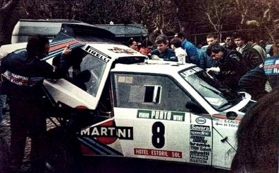 Asistencia del Equipo Martini Lancia en el 20º Rallye de Portugal Vinho do Porto 1986
En el Lancia Delta S4 (A6 37614) de Henri Toivonen - Sergio Cresto

Todos los equipos 