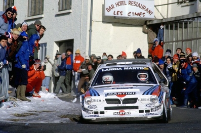 Massimo (Miki) Biasion - Tiziano Siviero
54º Rallye Automobile de Monte-Carlo 1986. Lancia Delta S4 (A6 37615). Abandonó por accidente de tráfico durante un enlace de tramo, quedando 68º.

Del 18 al 24 de Enero, Monte-Carlo.
Superficie: asfalto - nieve.

El Rally tenía un total de 3984.00 km, de los que 881.20 km divididos en 36 tramos eran especiales.

Tomaron la salida 156 equipos, finalizaron 65.@
Palabras clave: Miki_Biasion;Tiziano_Siviero;Lancia;Montecarlo;Grupo_B;Delta;1986