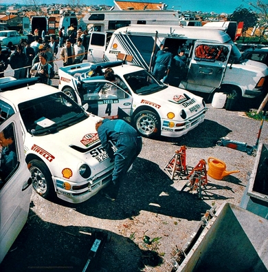 Asistencia del Equipo Ford Motor Company en el 20º Rallye de Portugal Vinho do Porto 1986
Ford RS200
#4 Stig Blomqvist - Bruno Berglund
#10 Karl-Erik (Kalle) Grundel - Benny Melander

Habí­a un tercer Ford, el de Joaquim Santos - Miguel Oliveira, el cual fue el 