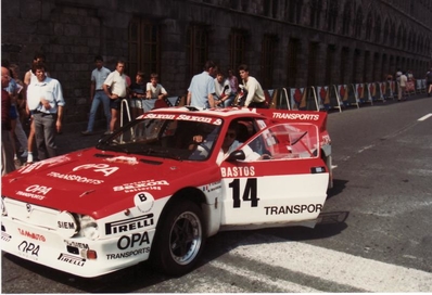 Francis Vincent - Michel Rousseau
22º Ypres 24 Hours Rally 1986. Lancia Rally 037 (TO W67773). Abandonó por junta de culata, desconocemos en que tramo especial.

Del 27 al 29 de Junio, Ypres, Bélgica.
Superficie: asfalto.

El Rally estaba dividido en 2 etapas y 411.41 km cronometrados divididos en 37 tramos especiales.

Tomaron la salida 155 equipos, finalizaron 70.@
Palabras clave: ;Lancia;Rally;Grupo_B;Ypres;1986