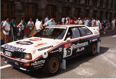John Bosch - Steve Bond
22º Ypres 24 Hours Rally 1986. Audi Quattro A2 (N-SM 210). Abandonó por motor, desconocemos en que tramo especial.

Del 27 al 29 de Junio, Ypres, Bélgica.
Superficie: asfalto.

El Rally estaba dividido en 2 etapas y 411.41 km cronometrados divididos en 37 tramos especiales.

Tomaron la salida 155 equipos, finalizaron 70.@
Palabras clave: Audi;Grupo_B;Quattro;Ypres;1986