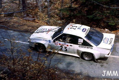 Giovanni Recordati - Freddy Delorme
30º Tour de Corse - Rallye de France 1986. Opel Manta 400. Abandonó, desconocemos el motivo y en que especial.

Equipo Martini Lancia se retira de la prueba a causa del fatal accidente de Henri Toivonen y Sergio Cresto el di­a 02-05-1986.

Del 1 al 3 de Mayo, Ajaccio, Córcega, Francia.
Superficie: asfalto.

El Rally tenia un total de 1551.00 km de los que 1122.34 km divididos en 30 tramos eran especiales. (4 de ellos fueron cancelados. SS12 Figarella - Cardo de 15.75 Km, SS18 Corte - Taverna de 26.84 Km, SS19 Moltifao - Speloncato de 38.16 Km y SS20 Corbara - Calenzana de 23.69 Km. Los 3 últimos por el fatal accidente de Henri y Sergio).
Tomaron la salida 122 equipos, finalizaron 31.

En esta edición habí­an 5 tramos de 50 o mas Km cronometrados, SS7 Cozzano - Col de la Serra de 50.84, SS8 Muracciole - Abbazia de 50.00, SS10 Pont d'Altiani - Pont St Laurent de 56.01, SS14 Prunelli - San Pancrazio de 55.67 y SS17 Campe Militaire - Corte de 58.14. Uno de mas de 70 km, SS23 Saint Roch - Suaricchio de 78.19, y otro, el último, SS30 Liamone - Suaricchio de 83.16 Km.

Aquí dejo los kilómetros de cada uno de los 30 tramos del Rally:

1ª ETAPA (01-Mayo-1986)
SS1 Verghia - Pont de la Masina de 38.09 km
SS2 Sainte Marie Sicche - Moca 1 de 23.96 km
SS3 Petreto - Aullene 1 de 20.03 km
SS4 Zerubia - Santa Giulia de 30.60 km
SS5 Sartene - Zonza de 44.23 km
SS6 Aullene - Zicavo de 25.59 km
SS7 Cozzano - Col de la Serra de 50.84 km
SS8 Muracciole - Abbazia de 50.00 km
SS9 Campo al Quarcio - Ponte de Noceta de 33.77 km
SS10 Pont d'Altiani - Pont St Laurent de 56.01 km
SS11 Ponte Rosso - Borgo de 42.29 km

TOTAL ETAPA 415.41 km

2ª ETAPA (02 Mayo-1986)
SS12 Figarella - Cardo (cancelado) de 15.75 km
SS13 Saint Florent - Col de San Stefano de 26.81 km
SS14 Prunelli - San Pancrazio de 55.67 km
SS15 Folelli - Santa Lucia di Moriani de 18.49 km
SS16 Moriani Plage - Orsoni de 20.10 km
SS17 Campe Militaire Corte de 58.14 km
SS18 Corte - Taverna (cancelado) de 26.84 km
SS19 Moltifao - Speloncato (cancelado) de 38.16 km
SS20 Corbara - Calenzana (cancelado) de 23.69 km

TOTAL ETAPA 283.65 km

3ª ETAPA (03-Mayo-1986)
SS21 Norte Dame de la Serra - Pont du Fango de 28.77 km
SS22 Fango - Ota de 48.59 km
SS23 Saint Roch - Suaricchio de 78.19 km
SS24 Tavera - Pont de Mezzana de 30.57 km
SS25 Sainte Marie Sicche - Moca 2 de 23.96 km
SS26 Petreto - Aullene 2 de 20.03 km
SS27 Sorbollano - Santa Giulia de 35.59 km
SS28 Calvese - Agosta Plage de 38.69 km
SS29 Plaine de Peri - Capiglioli de 35.73 km
SS30 Liamone - Suaricchio 83.16 km

TOTAL ETAPA 423.28 km.
SUMANDO LAS TRES ETAPAS, ESTAMOS HABLANDO DE 1122.34 KM CRONOMETRADOS... UNA SALVAJADA...
@
Palabras clave: Opel;Manta;Grupo_B;Corse;Corcega;1986