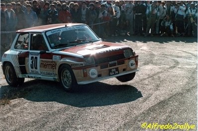 Philippe Mermet - Patrick Narses
29º Critérium des Cévennes 1986. Renault 5 Turbo 