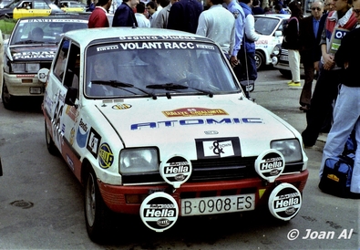 Carina Boronat - Bet Rodriguez
22º Rally Catalunya 1986. Renault 5 (B-0908-ES). Desconocemos su resultado, no finalizando en las primeras 45 posiciones.

Del 23 al 26 de Octubre, Barcelona, Catalunya, España.
Superficie: asfalto.

El Rally tenia un total de 1246.00 km de los que 417.00 km divididos en 30 tramos eran especiales.

Tomaron la salida 84 equipos, finalizaron 49.

© Joan Al
@
Palabras clave: Renault;Catalunya;España;Spain;1986;Mujeres;Womens