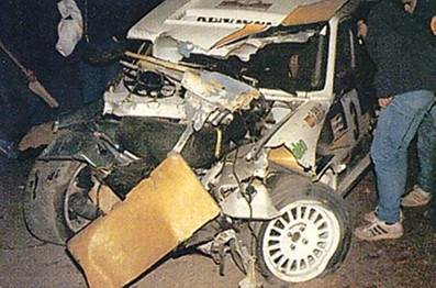 7º Rally San Froilan 1985
Carlos Sainz - Antonio Boto
Renault 5 Maxiturbo. Abandonó por el accidente de la imagen.

Comentario de Antonio Boto sobre la foto el 18-09-2011:
Estábamos 