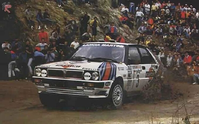 Massimo (Miki) Biasion - Tiziano Siviero
29º Rally Sanremo 1987. Lancia Delta HF 4WD (TO 74227G). Clasificado 1º.

Del 12 al 15 de Octubre, Sanremo, Ligúria, Imperia, Italia.
Superficie: asfalto - tierra.

El Rally tenia un total de 2097.02 Km de los que 561.11 km divididos en 41 tramos eran especiales (3 de ellos fueron cancelados, SS6 Casole de 8.27 km, SS8 Murlo de 9.12 km y SS3 Passo Turchino 13.73 km).

Tomaron la salida 125, finalizaron 55.@
Palabras clave: Miki_Biasion;Lancia;Delta;4WD;Sanremo;1987