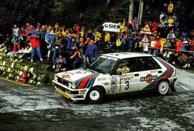 Massimo (Miki) Biasion - Tiziano Siviero
29º Rally Sanremo 1987. Lancia Delta HF 4WD (TO 74227G). Clasificado 1º.

Del 12 al 15 de Octubre, Sanremo, Ligúria, Imperia, Italia.
Superficie: asfalto - tierra.

El Rally tenia un total de 2097.02 Km de los que 561.11 km divididos en 41 tramos eran especiales (3 de ellos fueron cancelados, SS6 Casole de 8.27 km, SS8 Murlo de 9.12 km y SS3 Passo Turchino 13.73 km).

Tomaron la salida 125, finalizaron 55.@
Palabras clave: Miki_Biasion;Lancia;Delta;4WD;Sanremo;1987