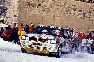 Massimo (Miki) Biasion - Tiziano Siviero
55º Rallye Automobile de Monte-Carlo 1987. Lancia Delta HF 4WD (TO 66488F). Clasificado 1º.

Del 17 al 22 de Enero, Monte-Carlo.
Superficie: asfalto - nieve.

El Rally tenia un total de 3162.00 km de los que 593.45 km divididos en 26 tramos eran especiales, (1 de ellos fue cancelado SS3 Les Egats - St. Luce de 13.50 Km).

Se inscribieron 163 equipos, tomaron la salida 160, finalizaron 93.@
Palabras clave: Miki_Biasion;Tiziano_Siviero;Lancia;Delta;4WD;Montecarlo;nieve;1987