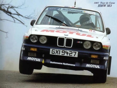 Bernard Béguin - Jean-Jacques Lenne
31º Tour de Corse - Rallye de France 1987. BMW M3 E30, (GXI9427). Clasificado 1º.

Del 7 al 9 de Mayo, Ajaccio, Córcega, Francia.
Superficie: asfalto.

El Rally tenia un total de 1367.02 km de los que 619.22 km divididos en 24 tramos eran especiales.

Se inscribieron 103 equipos, tomaron la salida 95, finalizaron 35.@
Palabras clave: ;BMW;M3;Corcega;1987;Corse