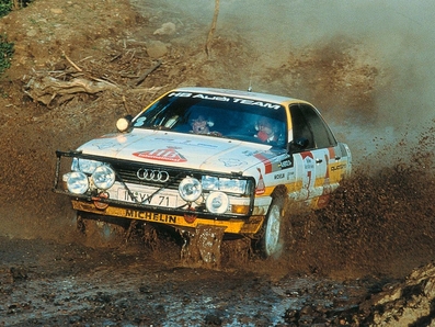 Hannu Mikkola - Arne Hertz
35º Marlboro Safari Rally 1987. Audi 200 Quattro (IN-YV 71). Clasificado 1º.

Del 16 al 20 de Abril, Nairobi, Kenya, Africa.
Superficie: tierra.

El Rally tenia un total de 4011.3 km con 83 controles horarios.

Tomaron la salida 53 equipos, finalizaron 23.@
Palabras clave: ;Audi;Quattro;Safari;1987