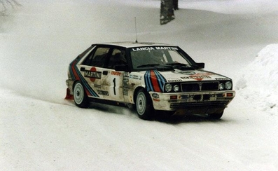 Juha Kankkunen - Juha Piironen
55º Rallye Automobile de Monte-Carlo 1987. Lancia Delta HF 4WD (TO 66483F). Clasificado 2º.

Del 17 al 22 de Enero, Monte-Carlo.
Superficie: asfalto - nieve.

El Rally tenia un total de 3162.00 km de los que 593.45 km divididos en 26 tramos eran especiales (1 de ellos fue cancelado SS3 Les Egats - St. Luce de 13.50 Km).

Se inscribieron 163 equipos, tomaron la salida 160, finalizaron 93.@
Palabras clave: ;Lancia;Delta;4WD;Montecarlo;1987;nieve