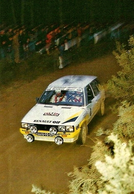Jean Ragnotti - Pierre Thimonier
21º Rallye de Portugal Vinho do Porto 1987. Renault 11 Turbo (8416 YD 91). Clasificado 2º.

Del 11 al 14 de Marzo, Estoril, Cascais, Lisboa, Portugal.
Superficie: asfalto - tierra.

El Rally tenia un total de 2,088.23 Km de los que 603.50 Km divididos en 37 tramos, eran especiales.

Tomaron la salida 94 equipos, finalizaron 36.@
Palabras clave: ;Renault;Turbo;Portugal;1987
