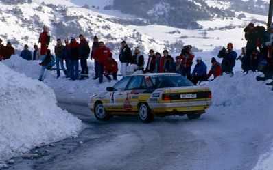 Walter Röhrl - Christian Geistdörfer
55º Rallye Automobile de Monte-Carlo 1987. Audi 200 Quattro (IN-YV 67). Clasificado 3º.

Del 17 al 22 de Enero, Monte-Carlo.
Superficie: asfalto - nieve.

El Rally tenia un total de 3162.00 km de los que 593.45 km divididos en 26 tramos eran especiales, (1 de ellos fue cancelado SS3 Les Egats - St. Luce de 13.50 Km).

Se inscribieron 163 equipos, tomaron la salida 160, finalizaron 93.@
Palabras clave: Walter_Röhrl;Audi;Quattro;Montecarlo;1987;nieve