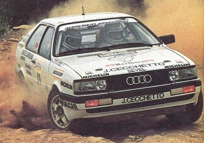 Jorge Recalde - Jorge del Buono
34º Acropolis Rally 1987. Audi Coupé Quattro (W 508.899) . Clasificado 4º.

De 31 de Mayo al 3 de Junio, Atenas, Grecia.
Superficie: tierra.

El Rally tenia un total de 1.896,41 Km de los que 553.00 km divididos en 36 tramos eran especiales. (3 de ellos fueron cancelados SS9 Asopia 2 de 15.30 Km, SS24 y SS31).

Tomaron la salida 95 equipos, finalizaron 35.@
Palabras clave: Jorge_Recalde;Jorge_del-Buono;Audi;Coupé;Quattro;Grecia;Acropolis;1987