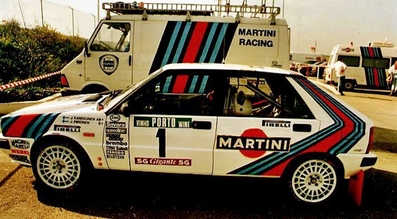 Juha Kankkunen - Juha Piironen
21º Rallye de Portugal Vinho do Porto 1987. Lancia Delta HF 4WD (TO 82979F). Clasificado 4º.

Del 11 al 14 de Marzo, Estoril, Cascais, Lisboa, Portugal.
Superficie: asfalto - tierra.

El Rally tenia un total de 2,088.23 Km de los que 603.50 Km divididos en 37 tramos, eran especiales.

Tomaron la salida 94 equipos, finalizaron 36.@
Palabras clave: ;Juha_Piironen;Lancia;Delta;4WD;Portugal;1987;Parque_Cerrado