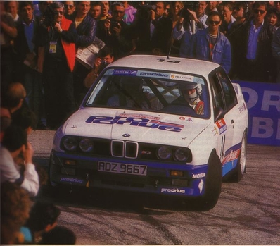 Marc Duez - Georges Biar
31º Tour de Corse - Rallye de France 1987. BMW M3 E30 (ADZ9667). Clasificado 6º.

Del 7 al 9 de Mayo, Ajaccio, Córcega, Francia.
Superficie: asfalto.

El Rally tenia un total de 1367.02 km de los que 618.20 km divididos en 24 tramos eran especiales.

Se inscribieron 103 equipos, tomaron la salida 95, finalizaron 35.@
Palabras clave: ;BMW;Corcega;1987;Corse