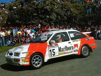 Carlos Sainz Cenamor - Antonio Boto
31º Tour de Corse - Rallye de France 1987. Ford Sierra RS Cosworth (V-9614-BZ). Clasificado 7º.

Del 7 al 9 de Mayo, Ajaccio, Córcega, Francia.
Superficie: asfalto.

El Rally tenia un total de 1367.02 km de los que 618.20 km divididos en 24 tramos eran especiales.

Se inscribieron 103 equipos, tomaron la salida 95, finalizaron 35.@
Palabras clave: ;Ford;Sierra;Cosworth;Corcega;1987;Corse
