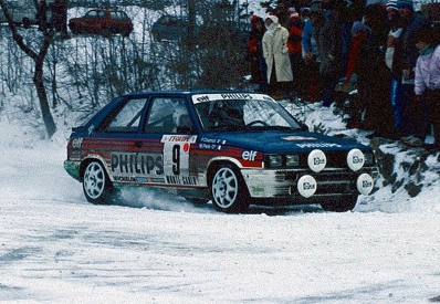 François Chatriot - Michel Périn
55º Rallye Automobile de Monte-Carlo 1987. Renault 11 Turbo (9717 YF 91). Clasificado 8º.

Del 17 al 22 de Enero, Monte Carlo.
Superficie: asfalto - nieve.

El Rally tenia un total de 3162.00 km de los que 593.45 km divididos en 26 tramos eran especiales (1 de ellos fue cancelado SS3 Les Egats - St. Luce de 13.50 Km).

Se inscribieron 163 equipos, tomaron la salida 160, finalizaron 93.@
Palabras clave: ;Renault;Turbo;Montecarlo;1987;nieve