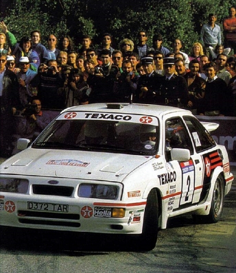 Stig Blomqvist - Bruno Berglund
31º Tour de Corse - Rallye de France 1987. Ford Sierra RS Cosworth (D372 TAR). Abandonó por el turbo en SS9 Canavaggia - Borgo de 29.10 km.

Del 7 al 9 de Mayo, Ajaccio, Córcega, Francia.
Superficie: asfalto.

El Rally tenia un total de 1367.02 km de los que 618.20 km divididos en 24 tramos eran especiales.

Se inscribieron 103 equipos, tomaron la salida 95, finalizaron 35.@
Palabras clave: Stig_Blomqvist;Ford;Sierra;Cosworth;Corcega;1987;Corse