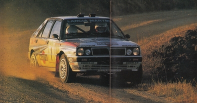Massimo "Miki" Biasion - Tiziano Siviero
30º Rallye Sanremo - Rallye d'Italia  1988. Lancia Delta Integrale, (TO 89095H). Clasificado 1º.

Del 10 al 14 de Octubre, Sanremo, Liguria, Imperia, Italia.
Superficie: asfalto - tierra.

El Rally tenia un total de 2453.87 km de los que 564.96 Km divididos en 43 tramos eran especiales (4 de ellos fueron cancelados SS6 Superspeciale 2 de 2.18 Km, SS11 Tignai de 12.17 Km, SS13 Lanzo 2 de 6.38 Km y SS38 Angua 2 de 12.37 Km).

Se inscribieron 124 equipos, tomaron la salida 124, finalizaron 55.@
Palabras clave: ;Sanremo;Italia;Lancia;Delta;Integrale;1988
