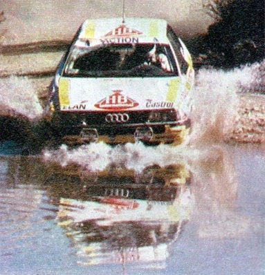 Rudolf (Rudi) Stohl - Ernst Rohringer
8º Marlboro Rally de Argentina 1988. Audi 90 Quattro (32517). Clasificado 4º.

Del 2 al 6 de Agosto, Buenos Aires, Córdoba, Argentina.
Superficie: tierra.

El Rally tenia un total de 2141.41 Km de los que 583.60 Km divididos en 29 tramos eran especiales.

Se inscribieron 81 equipos, tomaron la salida 81, finalizaron 21.@
Palabras clave: ;Audi;Quattro;Argentina;1988